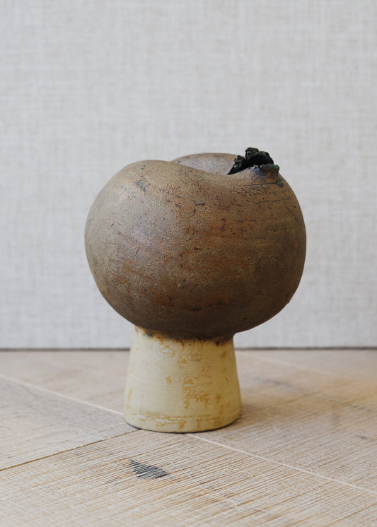 Bullet Wound Pottery Vessel