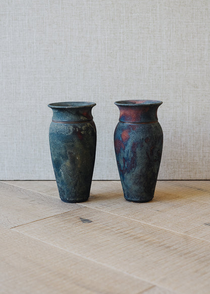 Vintage Western-Style Raku Pottery (set of 2)